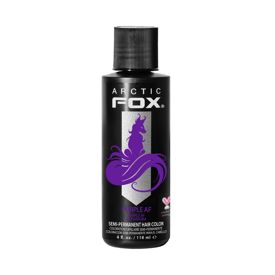 ARCTIC FOX jar front view showing vibrant purple pigment and branding benefit