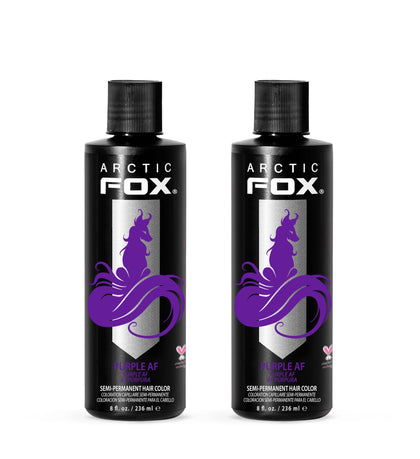 ARCTIC FOX front packaging showing dual 8 fl oz bottles and purple label benefit vibrant color