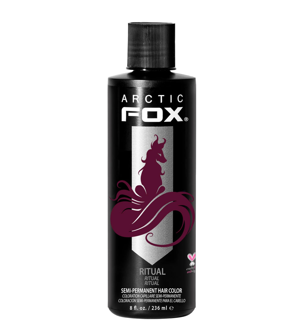ARCTIC FOX Ritual front packaging showing burgundy shade and vegan benefit