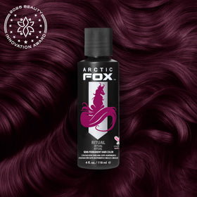 ARCTIC FOX Ritual label close-up highlighting vegan cruelty-free ingredients benefits