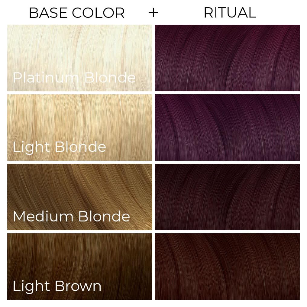 ARCTIC FOX Ritual styled hair in lifestyle setting showing glossy burgundy benefit