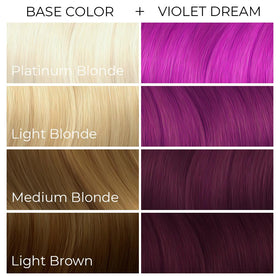 ARCTIC FOX styled hair in city setting showing VIOLET DREAM street-style confidence benefit