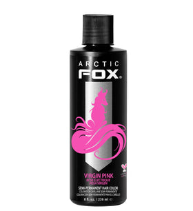 ARCTIC FOX bottle front view showing virgin pink vibrant packaging and brand clarity