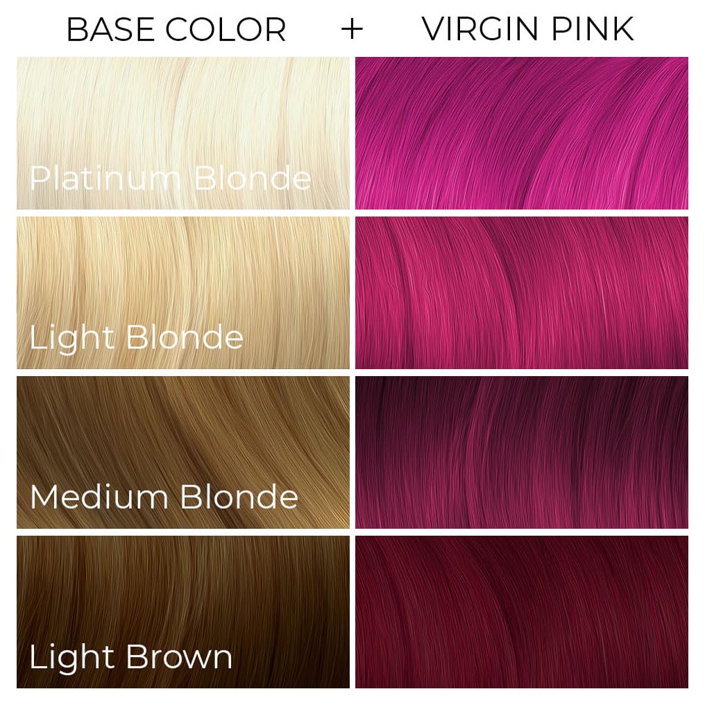 ARCTIC FOX model with styled hair showcasing Virgin Pink vibrancy