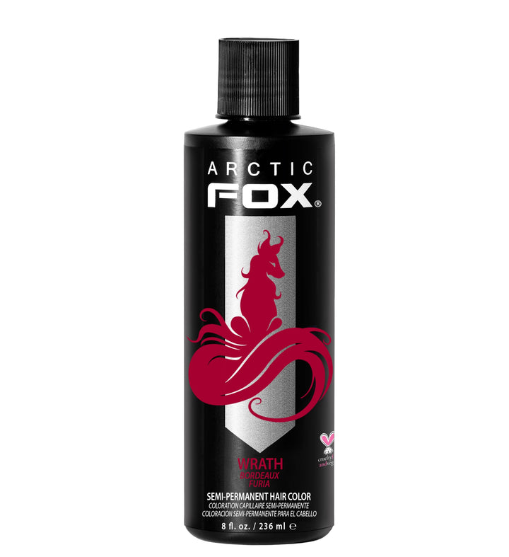 ARCTIC FOX WRATH front bottle showing label and red shade benefits