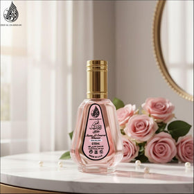 Ard Al Zaafaran styled ingredients image suggesting fruity and creamy notes benefit