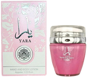 Ard Al Zaafaran YARA lotion texture close-up demonstrating lightweight absorption