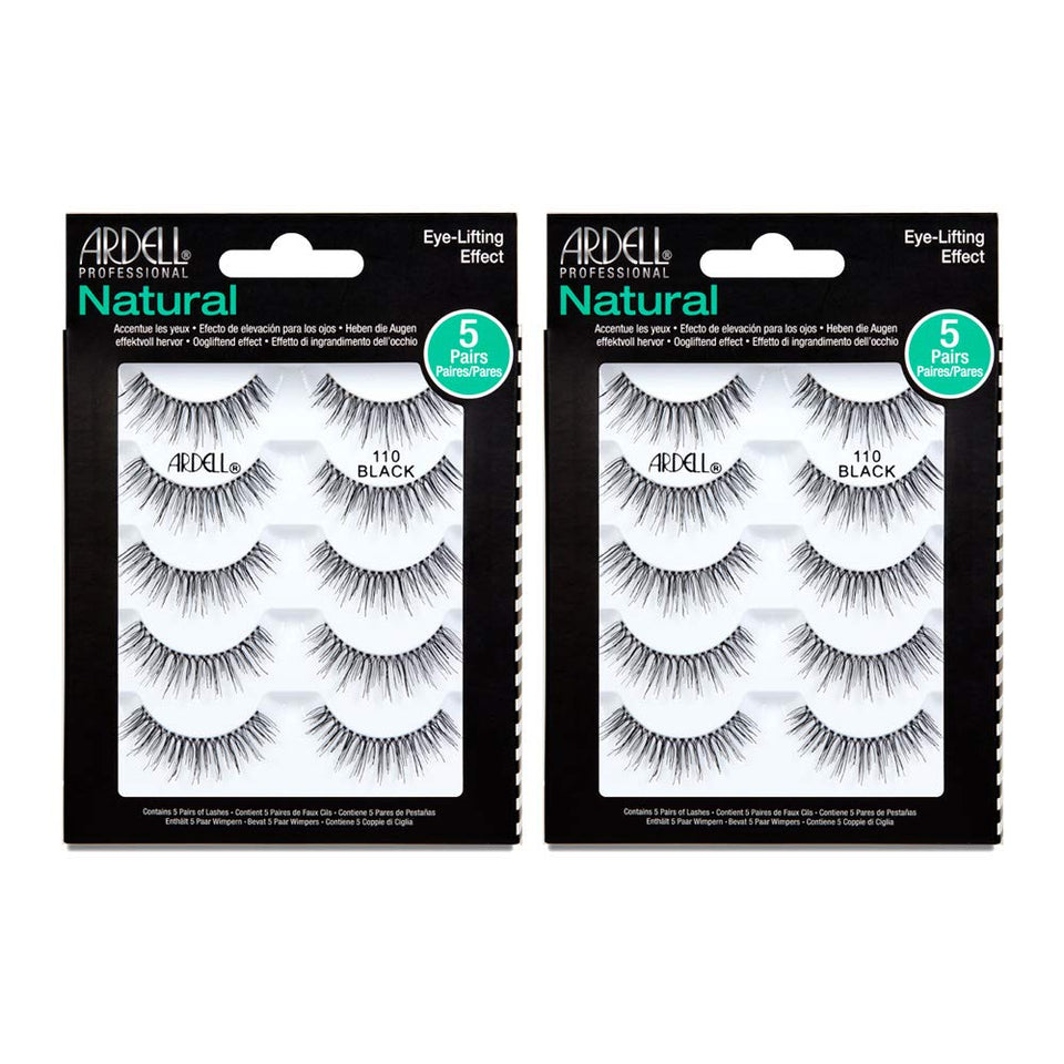Ardell front packaging showing 5 pairs, clear band, easy selection benefit