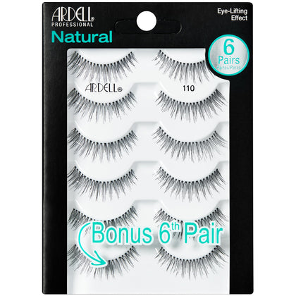 Ardell front packaging showing five pairs plus bonus pair, easy multipack storage benefit