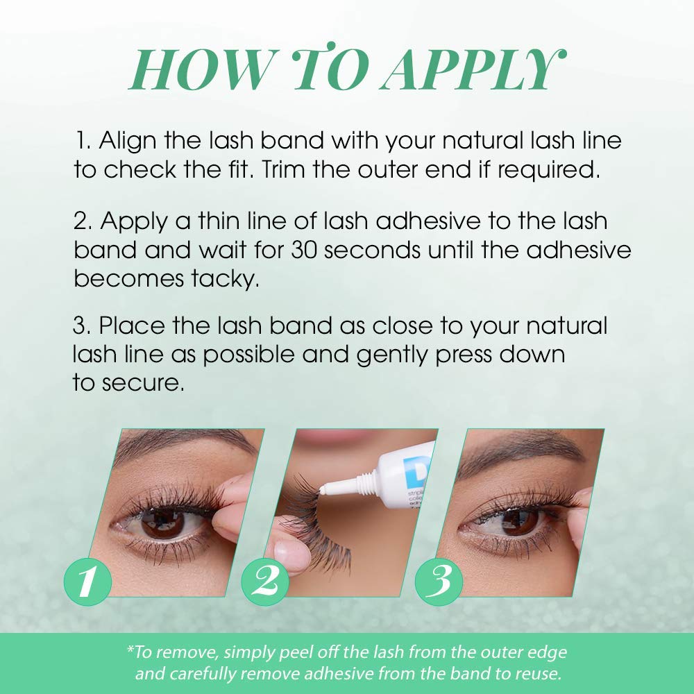 Ardell lashes next to hand for scale, reusable multipack convenience benefit