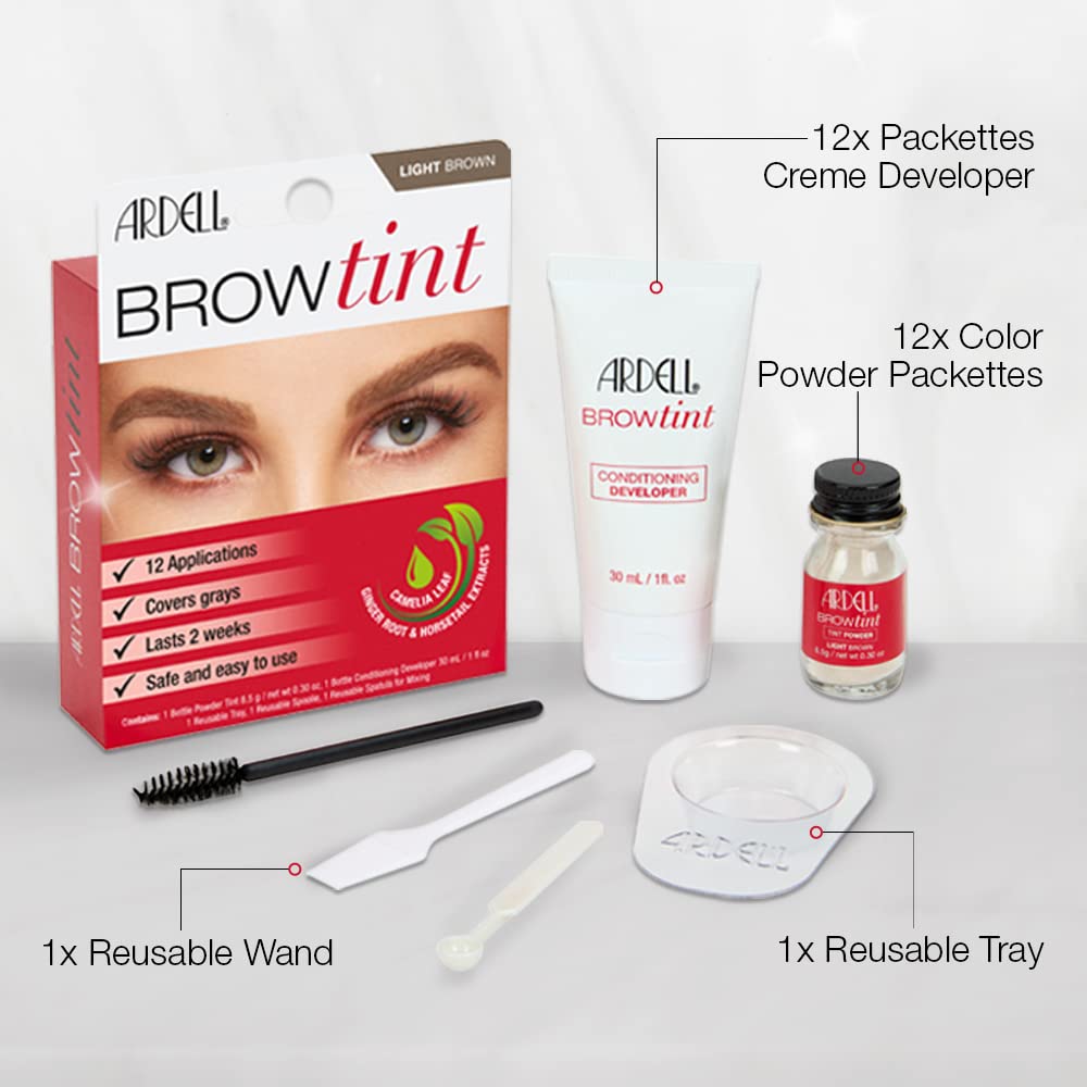 Ardell application on eyebrow demonstrating defined natural color