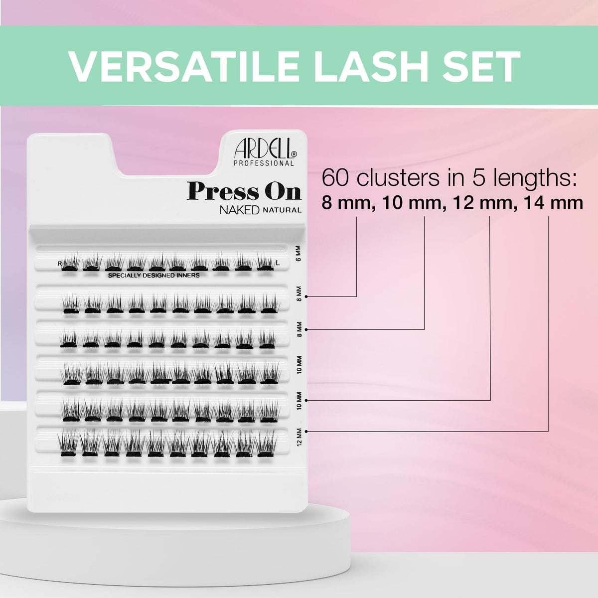 Ardell demo applying underlash clusters for hidden bands and seamless look