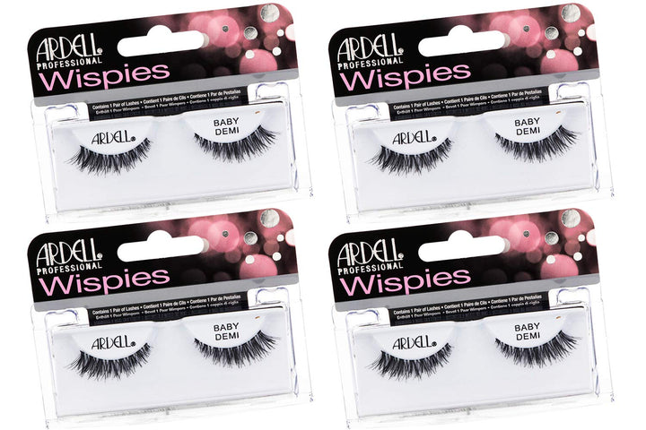 Ardell Baby Demi front packaging showing four black lash strips and brand clarity