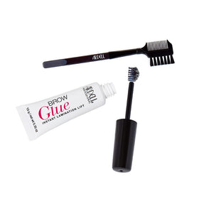 ardell brow glue staged with brow tools lifestyle ready-to-use benefit