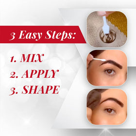 Close-up of Ardell powder and developer texture for easy mixing benefit
