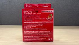 Ardell kit beside ruler showing compact size for travel convenience