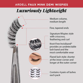 Ardell application demo on model showing easy placement and natural enhancement