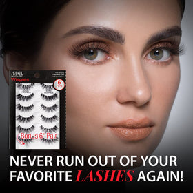 Ardell demi wispies invisiband closeup highlighting thin hidden band comfort