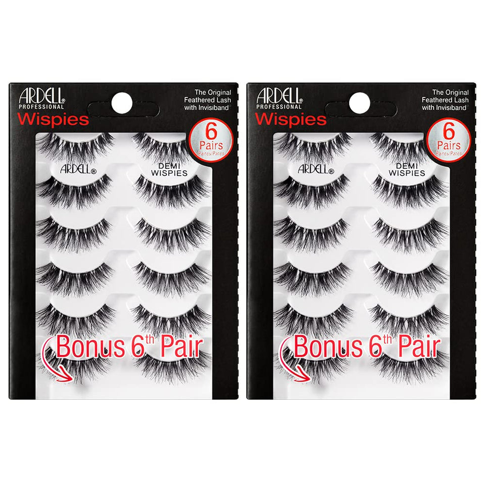 Ardell demi wispies front packaging showing multipack value and brand