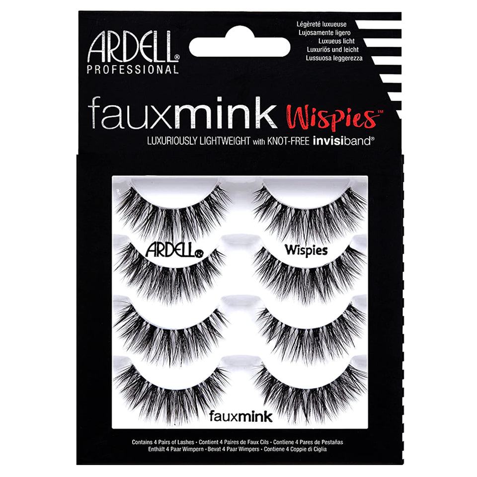 Ardell front packaging showing four pairs and clear benefits
