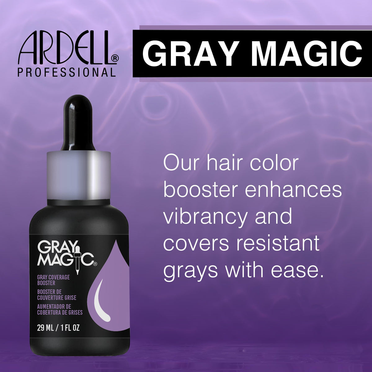 Ardell mixing with hair dye in bowl for improved gray coverage benefit