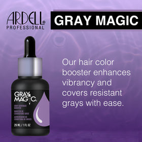 Ardell mixing with hair dye in bowl for improved gray coverage benefit