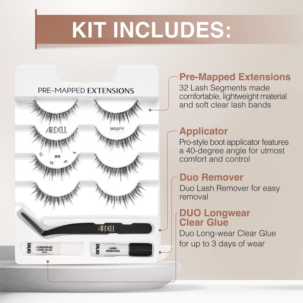 Ardell lash fiber texture close-up highlighting lightweight comfort