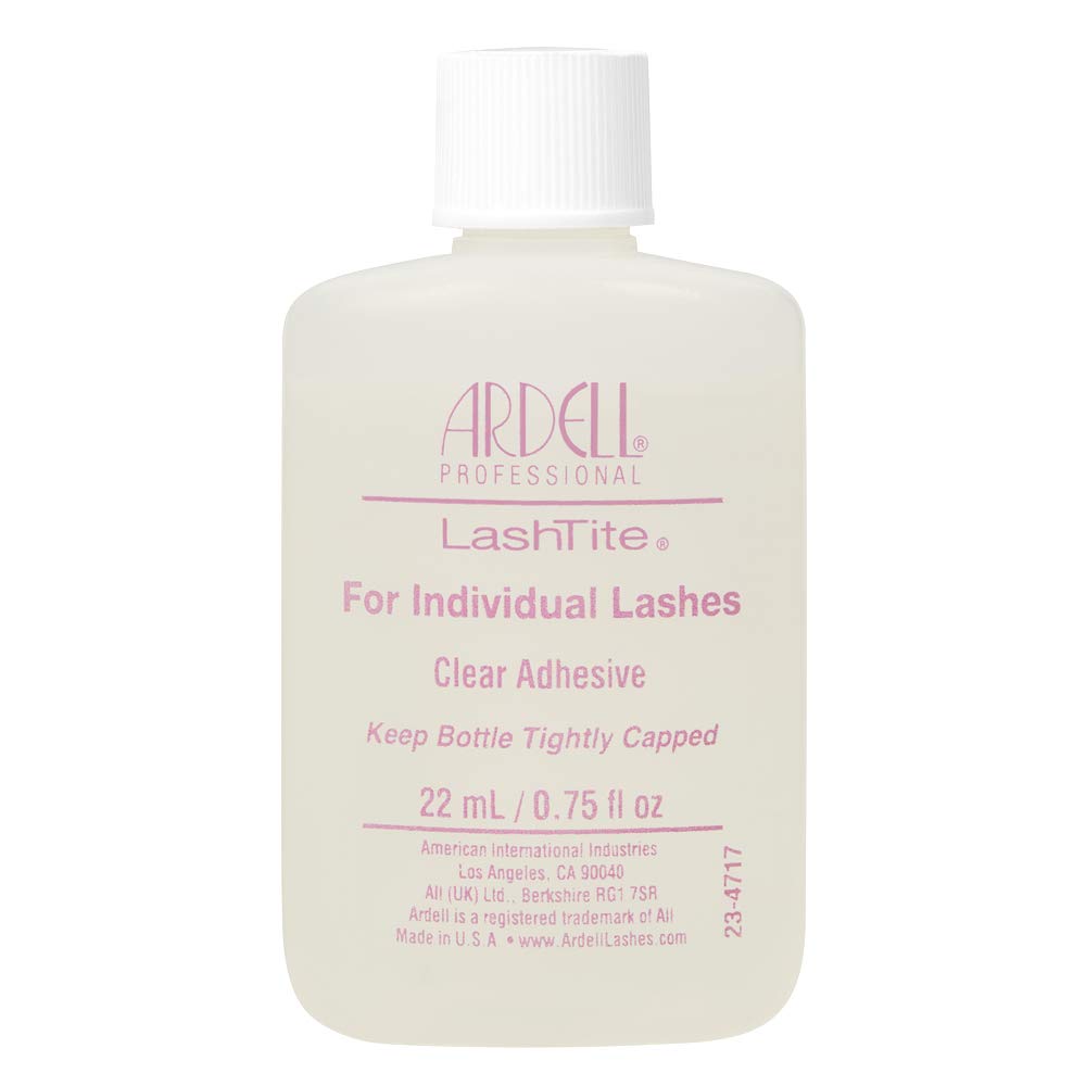 Ardell LashTite clear front packaging showing bottle and label, reliable hold