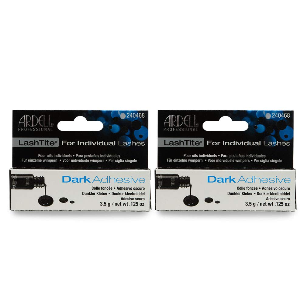 Ardell LashTite dark front packaging showing compact two-pack and benefits