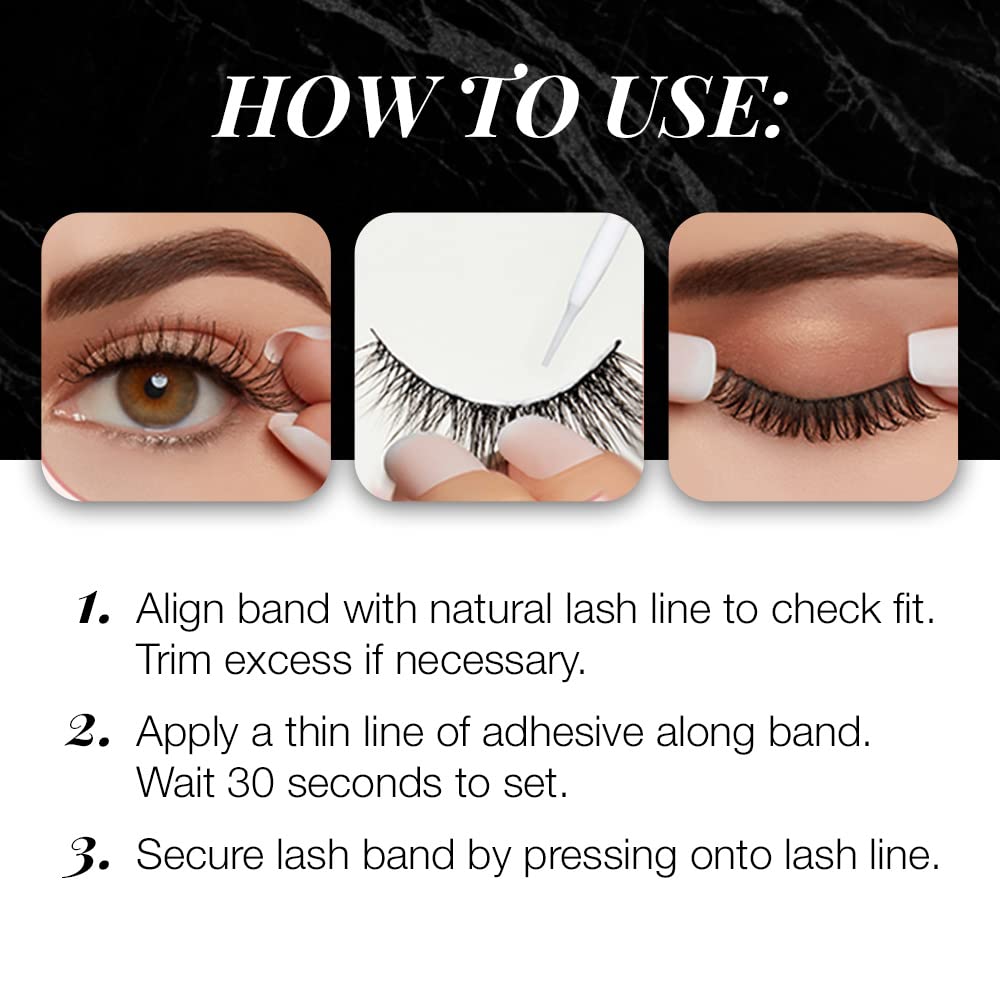 Ardell lifestyle office look with discreet lashes enhancing professional appearance