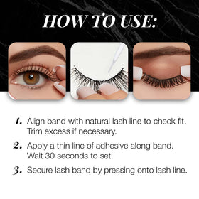 Ardell lifestyle office look with discreet lashes enhancing professional appearance