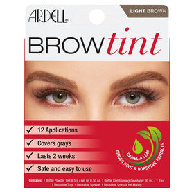 Ardell front packaging showing Light Brown kit and benefits