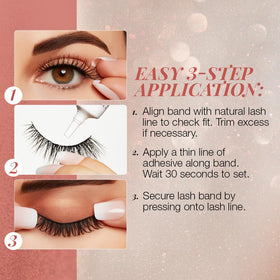 Ardell lashes worn on model demonstrating subtle everyday enhancement