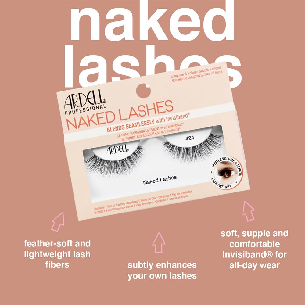 Ardell back-of-pack label displaying ingredients and wear instructions