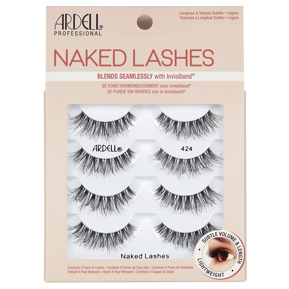 Ardell front packaging showing four pairs and product benefit of value