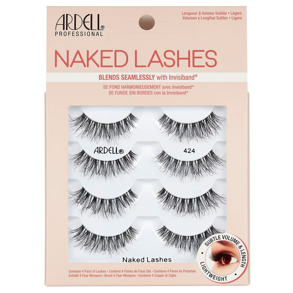 Ardell front packaging showing four pairs and product benefit of value
