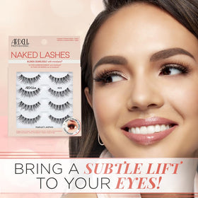 Ardell strip lashes angled view highlighting lightweight, wispy effect