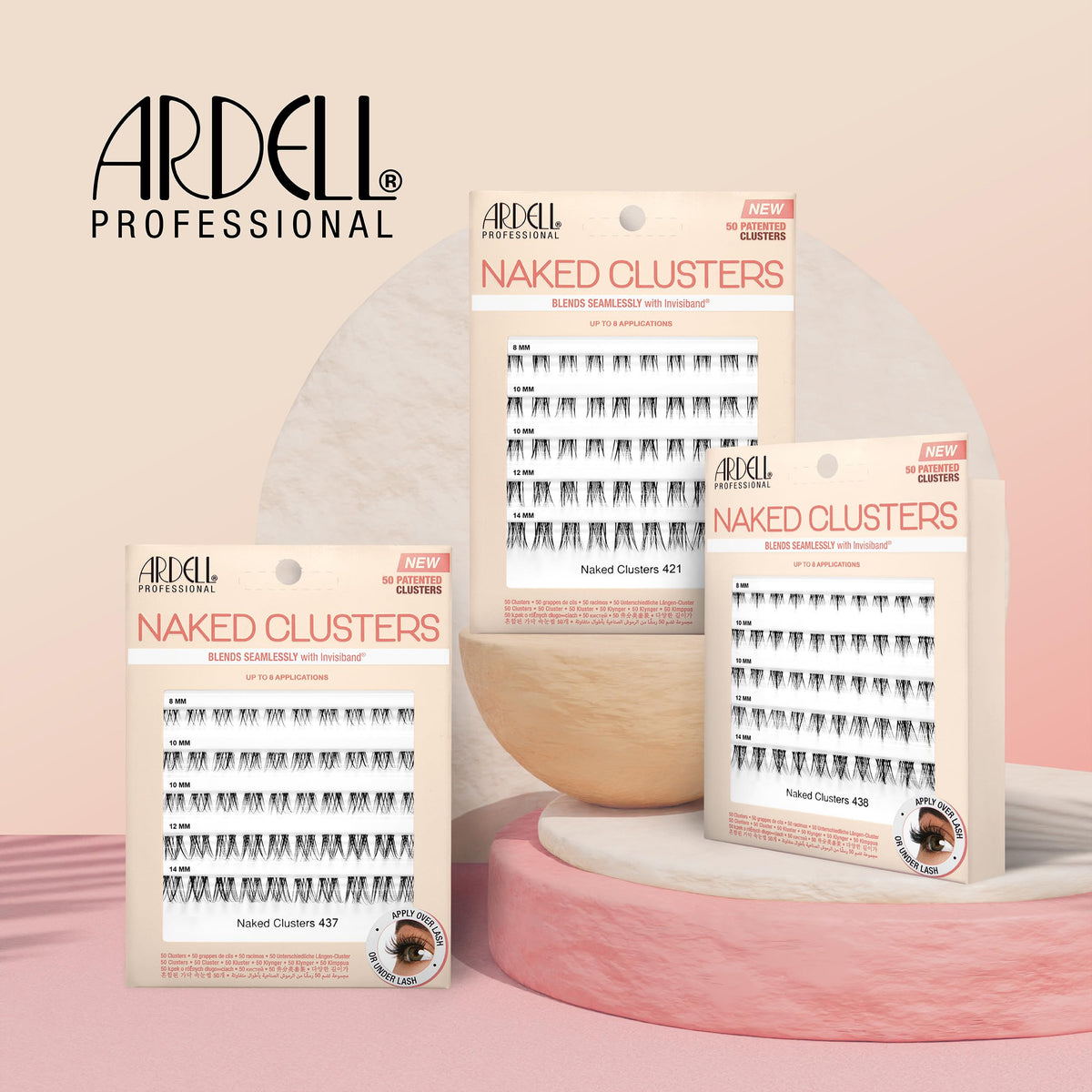 Ardell finished daytime makeup look highlighting subtle flirty volume