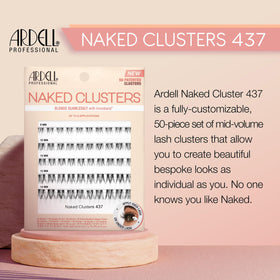 Ardell cluster strand texture close-up showing natural hair finish