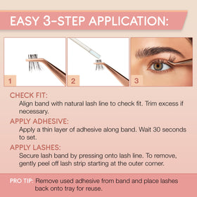 Ardell half lash next to coin to show size and discreet fit for precise placement