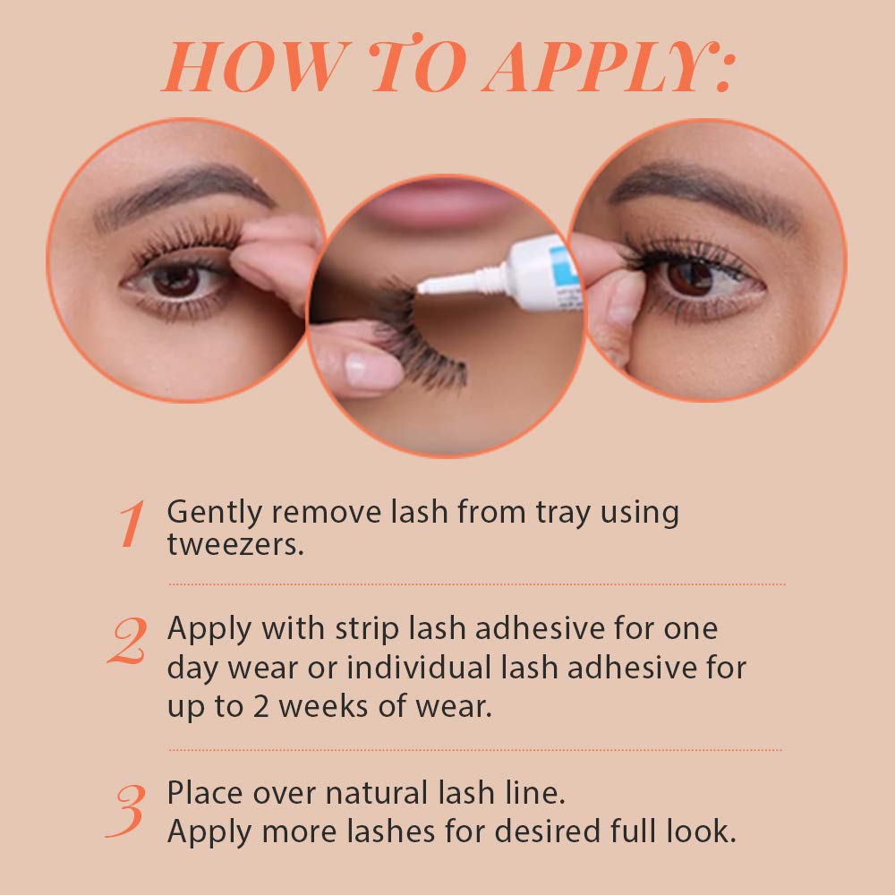 Ardell lashes applied on model demonstrating comfortable wear