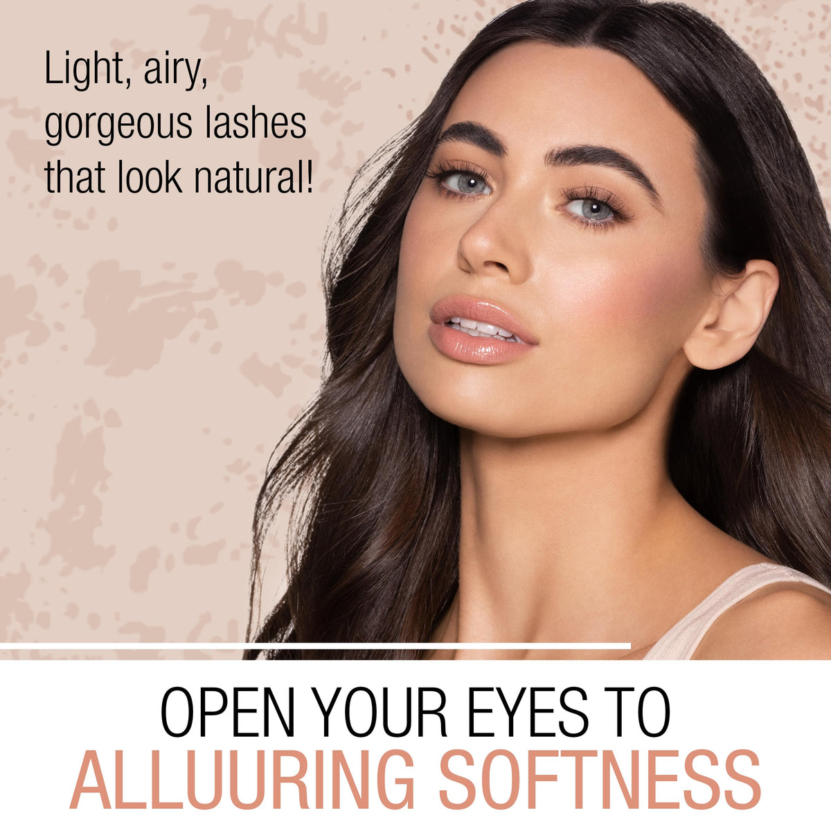 Ardell close up of thin lash band highlighting flexible comfort benefit