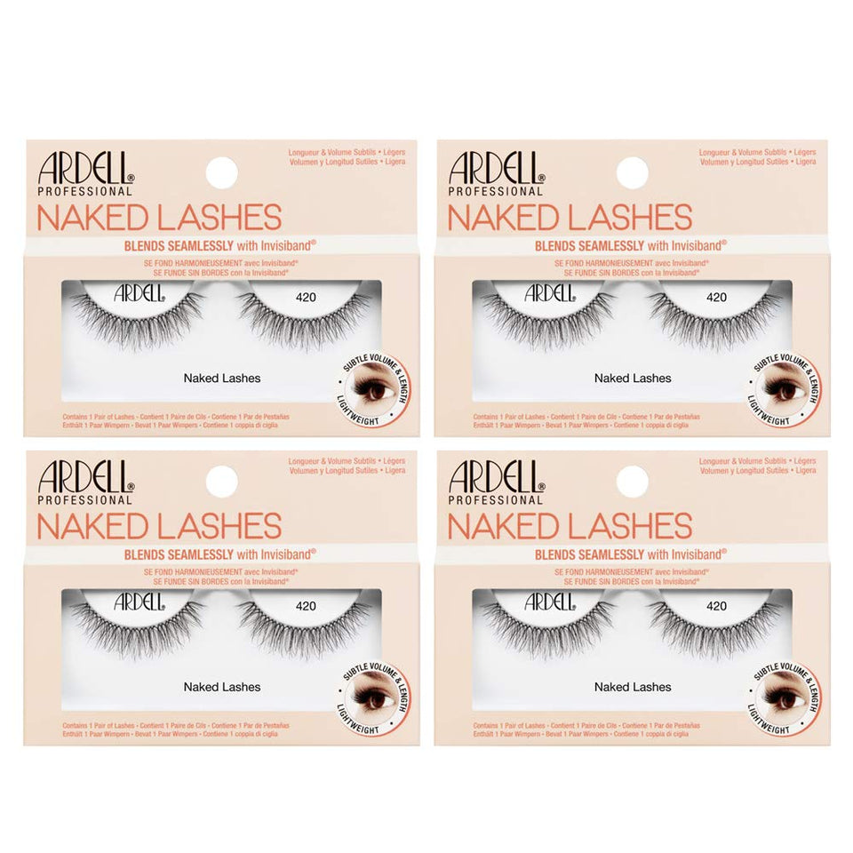 Ardell front packaging showing four-pair value pack and benefits