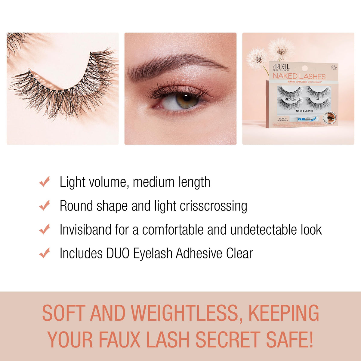 Ardell lashes in use during application with pipette for precise glue control