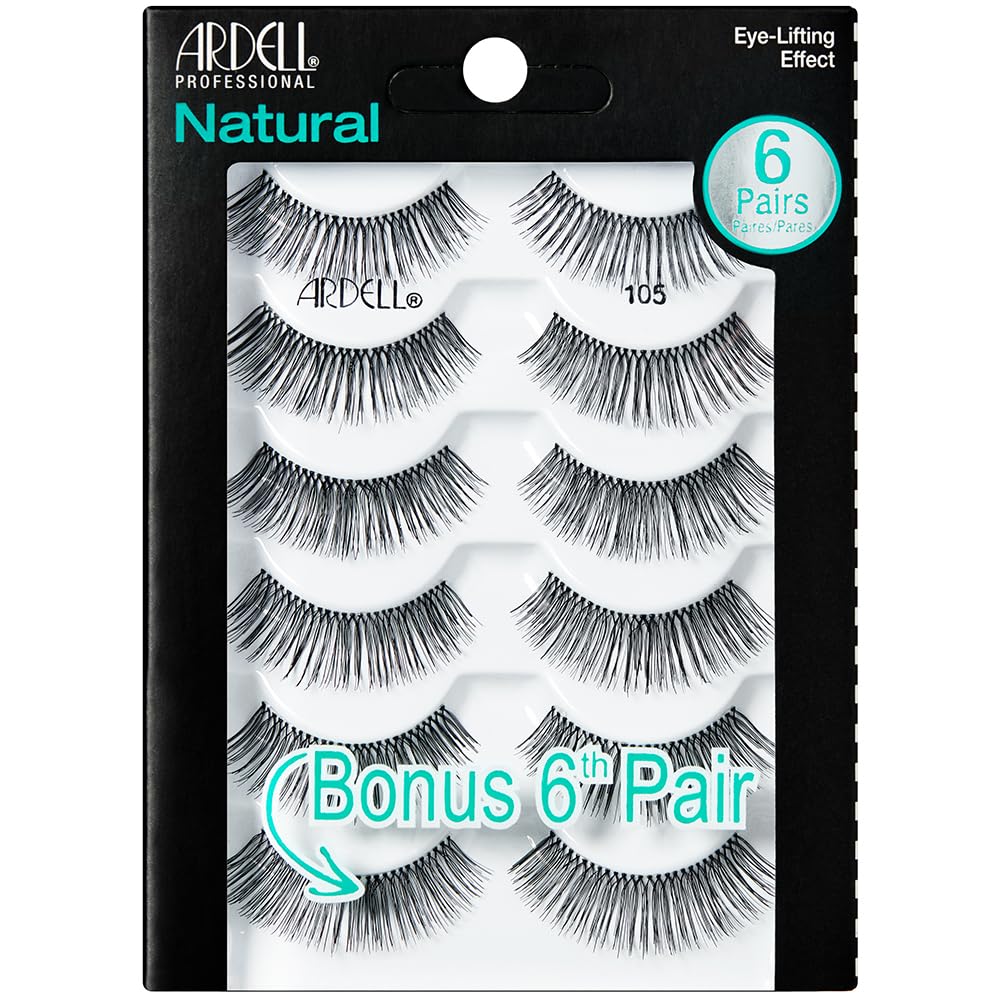 Ardell front packaging showing six pairs and clear product view for everyday use