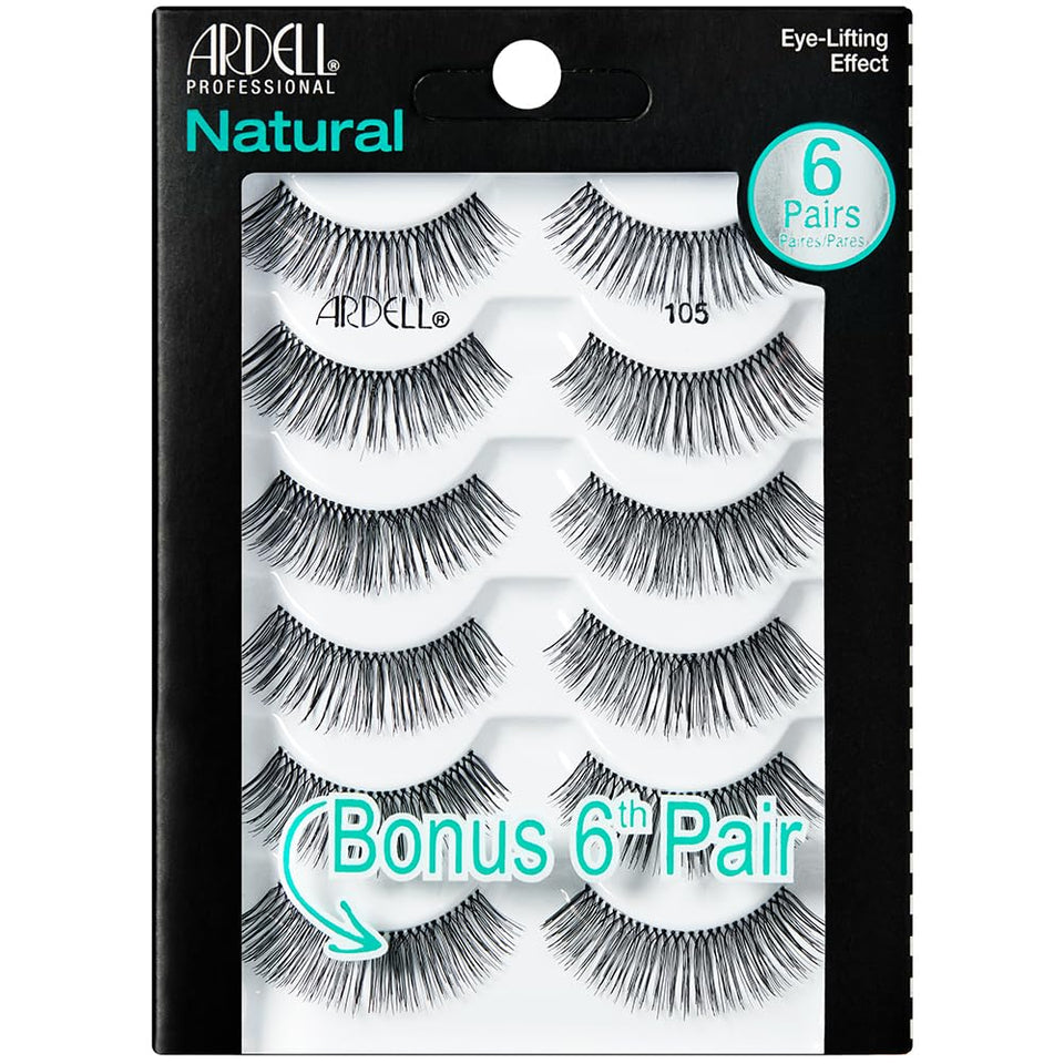 Ardell front packaging showing six pairs and clear product view for everyday use