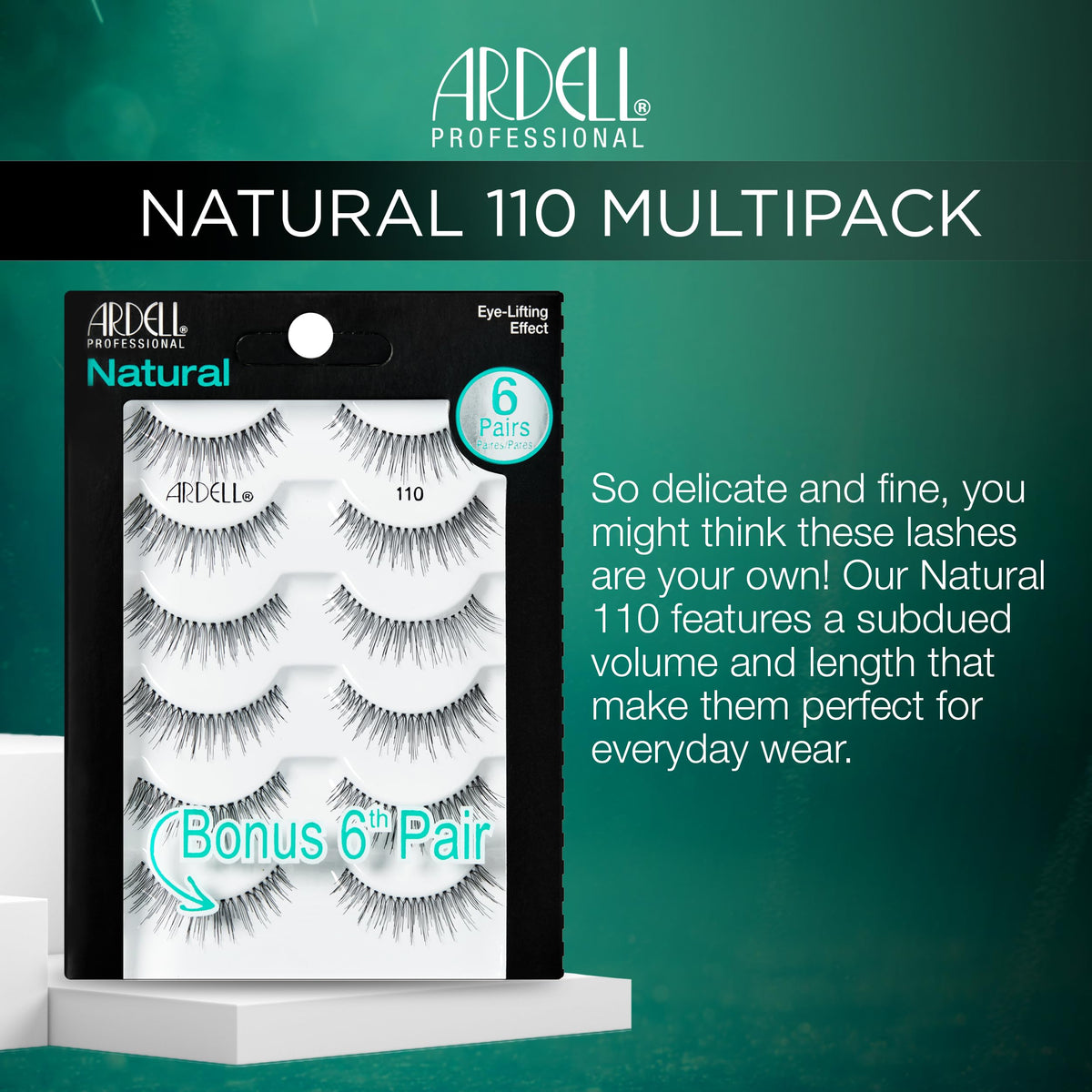 Ardell Natural 110 thin band detail showing easy blending benefit