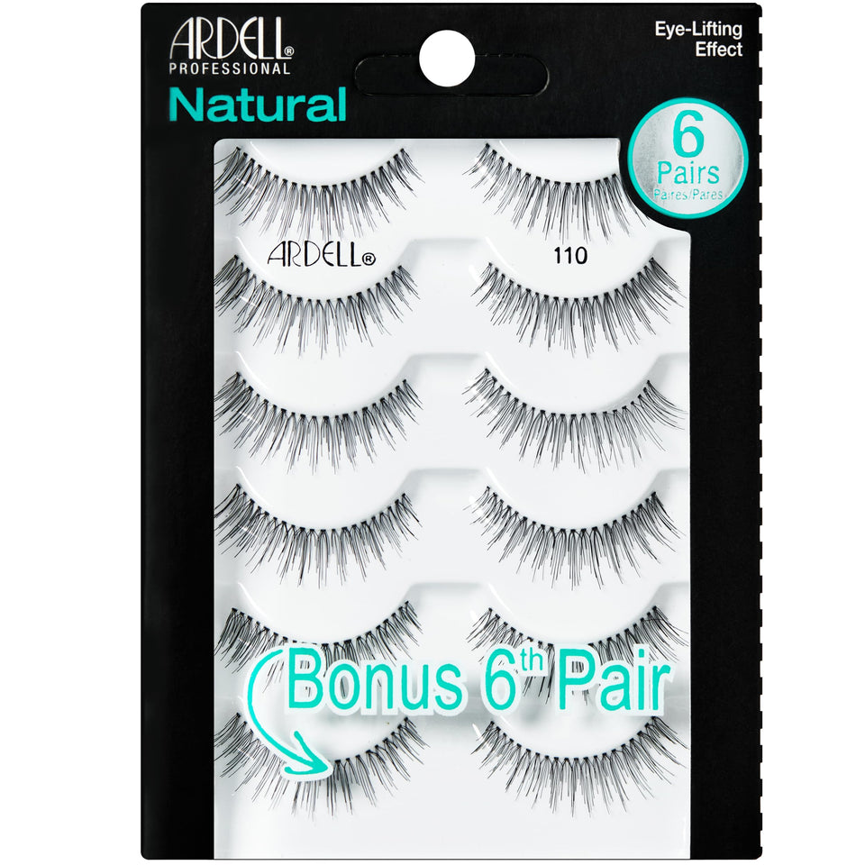 Ardell Natural 110 front packaging showing five pairs and value