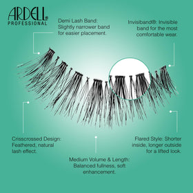 Ardell natural lashes 120 applied on model eye for lifted, subtle glam