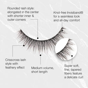 Ardell on-eye pair demonstrating natural lift and subtle volume benefit
